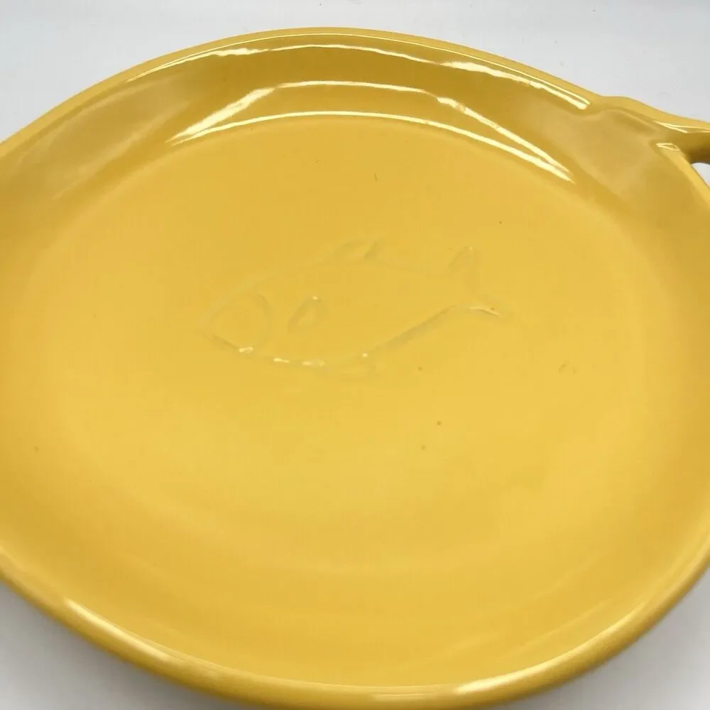 Coche Stoneware Plate - Yellow